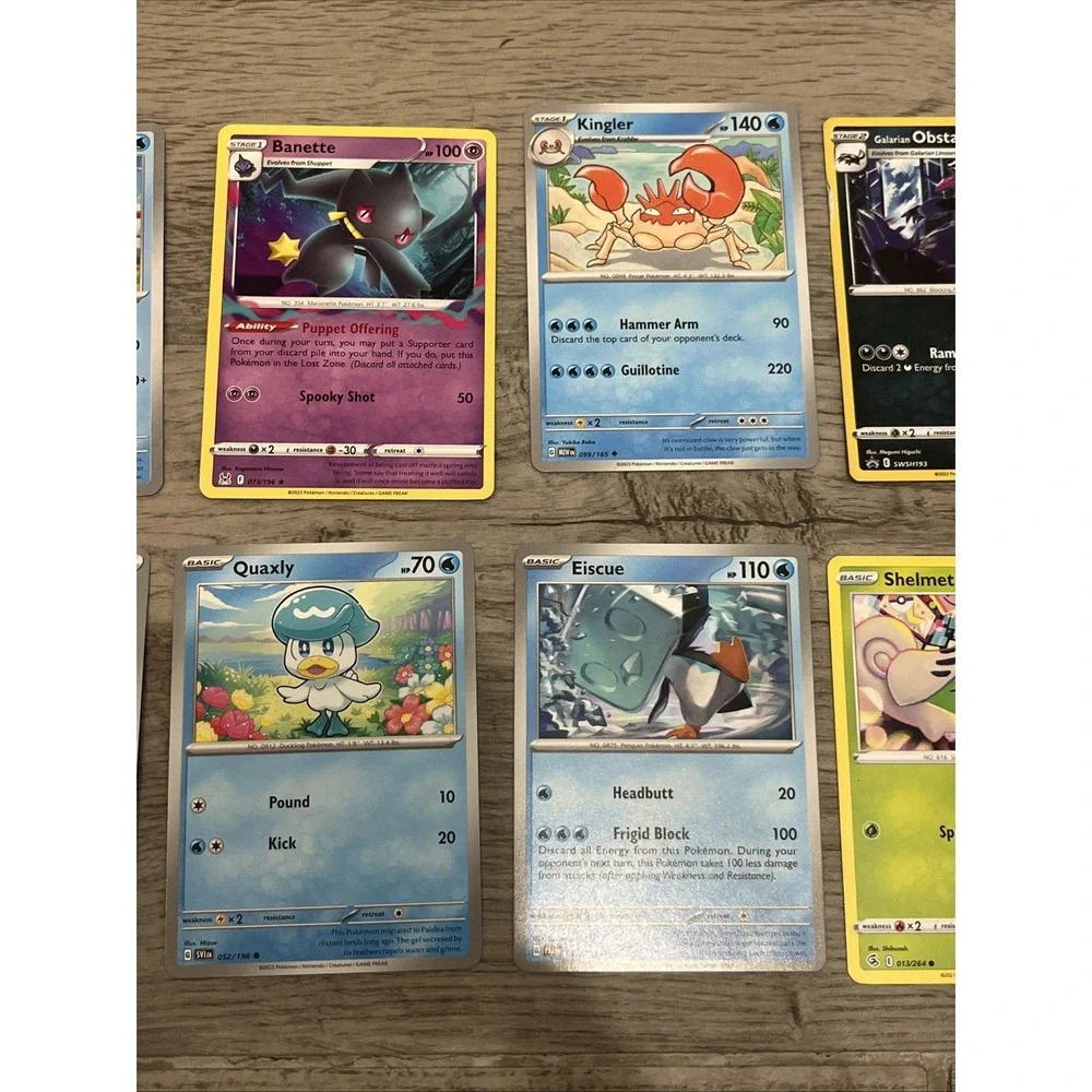 Pokémon Trading Cards Collection Bundle Of 10 Cards